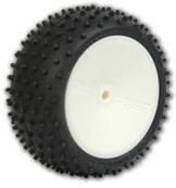 UK-Mini Spike2 -Pre-Glued Yellow Rear Hex Drive (pr) SCHUMACHER RACING