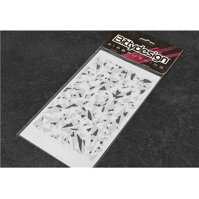 UK-Vinyl stencil 'Camo Artic' BITTYDESIGN