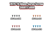 UK-7075-T6 Hex. Socket Button Head Screw 3x5mm (choice of color) T-WORK'S