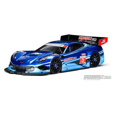UK-Chevrolet Corvette C7.R Clear Body for 1:8 GT (Short Wheelbase) ( Inferno GT) PROLINE