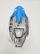 UK-EB410.2 SILVER/WHITE/BLUE PAINTED BODYWORK FOR TEKNO EB410.2 1/10th TEKNO-RC