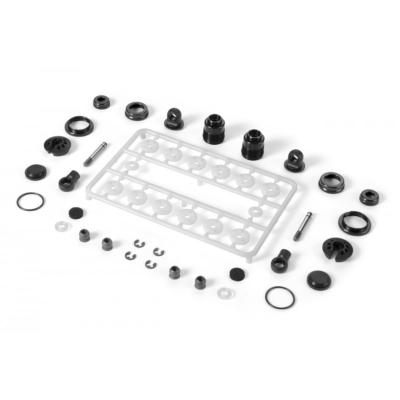 UK-ULP Alu Shock Absorber - Set - Black (2)X-RAY