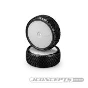 UK-Pin Swag 2.2" Pre-Mounted 4WD Front Buggy Carpet Tires (White) (2) (Pink) w/12mm Hex J-CONCEPTS