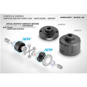 UK-Composite Gear Differential Case - Large Volume - Graphite X-RAY