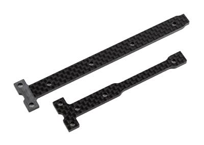 UK-RC10B74.2 FT Carbon Fiber Stiff Chassis Brace Support Set, 2.5mm TEAM-ASSOCIATED