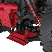 UK-1/10 GORGON 4X2 MEGA 550 Brushed Monster Truck RTR with Battery & Charger, Red ARRMA
