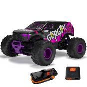 UK-1/10 GORGON 4X2 MEGA 550 Brushed Monster Truck RTR with Battery & Charger, PURPLE ARRMA