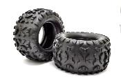 UK-HYPER MT Plus tyre w/foam inserts (2) HOBAO