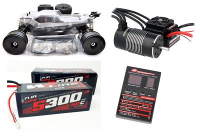 UK-Hyper SSE Truggy + COMBO ROBITRONIC 150A + MOTOR 2000KV + ACCUS WS LINE 5300 60C (T-PLUG) HOBAO RACING