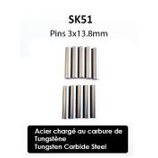 UK- 3x13.8mm SK51 Pins (10) DONUTS RACING