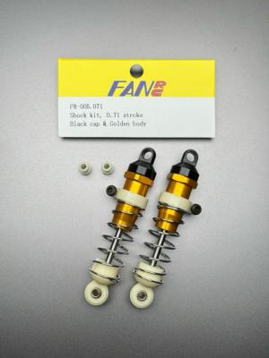UK-Shock kit 0.71 stroke, golden body and black cap FAN RC