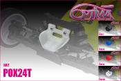 UK-Front Wing semi rigid for XRAY XB2 Clear OPTIMA