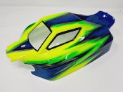 UK-VS2 body painted blue/green/yellow for Hobao VS2 HOBAO RACING