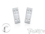 UK-Stainless Steel Front Chassis Skid Protector ( For Team Associated RC10 B84/B84D ) 2pcs. T-WORK'S