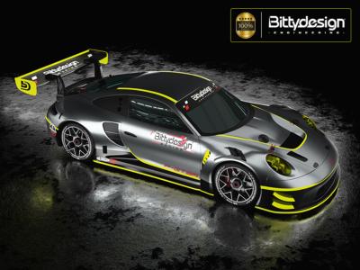 UK-P-GT3R 1/7 ARRMA Infraction-Limitless Pre-Cut body Clear BITTYDESIGN