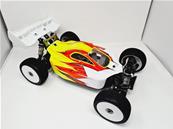 UK-VSE body painted yellow/red/white for Hobao VSE HOBAO RACING