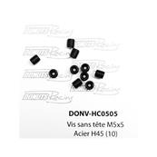 UK-Flat Point Screws M5x4 Steel (10) DONUTS RACING