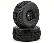 UK-Bar Codes Pre-Mounted Black Hazard 12mm Wheel SC10 RS, 4x4 Green Compound J-CONCEPTS