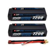 UK-PACK 2x Lipo Batterie 2S 7.6V 7200mAh 140C 5mm avec cordon DEAN