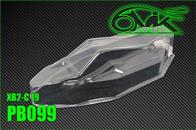 UK-Body lexan for Xray XB2-C'2019 (unpainted) 6-MIK
