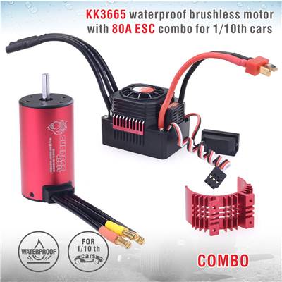 UK-Combo 1/10 ESC 80A + Brushless motor 3665 4200kV SURPASS HOBBY