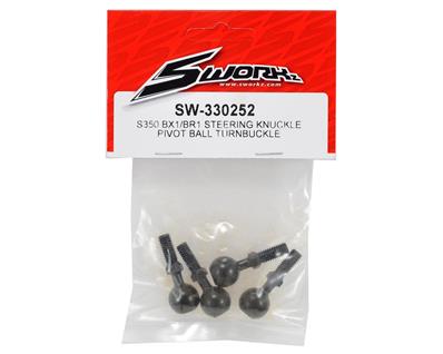 UK-S350 BX1/BR1 Steering Knuckle Pivot Ball Turnbuckle (4pc) SWORKZ