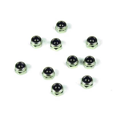 UK-M2.5 Locknuts (zinc finish, 10pcs) TEKNO-RC