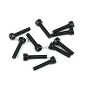UK-M3x18mm Cap Head Screws (black, 10pcs) TEKNO-RC