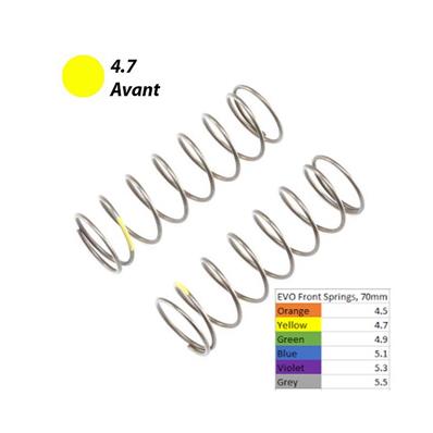 UK-Ressorts 16mm avants EVO 4.7 jaunes (2) 8B 4.0 LOSI
