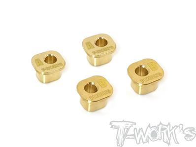 UK-Brass Rear Hub Insert A&B Each 2pcs. ( For Kyosho MP10 ) T-WORK'S