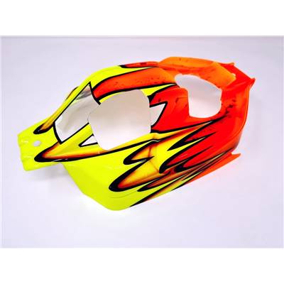 UK-Vision body paint (Orange/Yellow) 1/8 buggy for S35-3/-4 Sworkz and MBX8 Nitro BITTYDESIGN