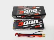UK-Accus Stick 9000mAh 120C High Voltage 2S2P (pk 5mm) WS-LINE