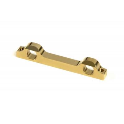 UK-Brass Rear Lower Suspension Holder - Narrow - Front - RF X-RAY