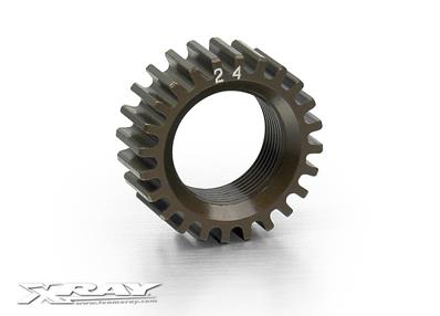 UK-XCA Alu 7075 T6 Hardcoated Pinion Gear - 24T (2nd) X-RAY