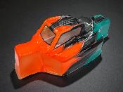 UK-Body "JC P2" Orange Fluo/Gun Métal/Turquoise pour TEKNO NB/EB48 WS-LINE