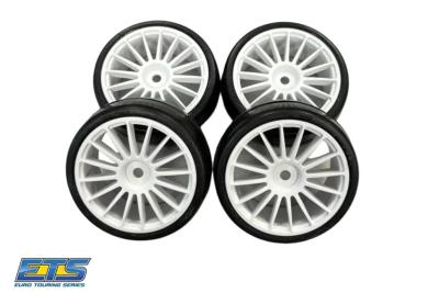 UK-RIDE SLICK TIRES (BELTED) ON 16-SPOKE WHEEL, PREGLUED (4)  RIDE