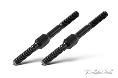 UK-Alu Adjustable Turnbuckle M3 L/R 39mm - SWISS 7075 T6 (2)X-RAY