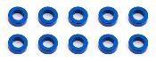 UK-Ballstud Washers, 5.5x3.0x2.0 mm, blue aluminum TEAM-ASSOCIATED