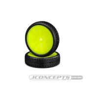 UK-Fuzz Bite LP 2wd Front pink – Pre-Mounted with yellow wheels J-CONCEPTS
