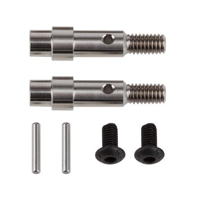 UK-Hex Adapter Front Axles, titanium TEAM-ASSOCIATED