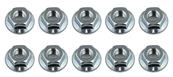 UK-Wheel Nuts, M4 Serrated, flanged, silver steel TEAM-ASSOCIATED