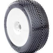UK-"GRIDIRON II" MEDIUM Longwear mounted on white rims (2) AKA