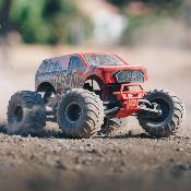 UK-1/10 GORGON 4X2 MEGA 550 Brushed Monster Truck RTR with Battery & Charger, Red ARRMA