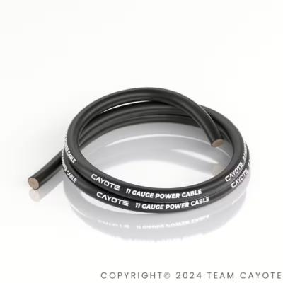 UK-11AWG Black Silicone Cable (100cm) CAYOTE