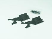 UK-Pro-composite Carbon Arched-Bridge-System Rear Lower Arm Cover(2.0mm) (2) SWORKZ