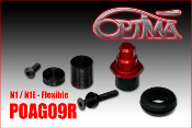UK-Front body support on silent-block Red for AGAMA N1 OPTIMA