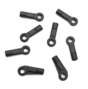 UK-Rod Ends (hard, 6.8mm, M4 thread, SCT/SL, 8pcs) TEKNO-RC