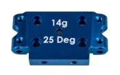 UK-DR10 FT Aluminum Front Bulkhead, 25 deg, blue TEAM-ASSOCIATED