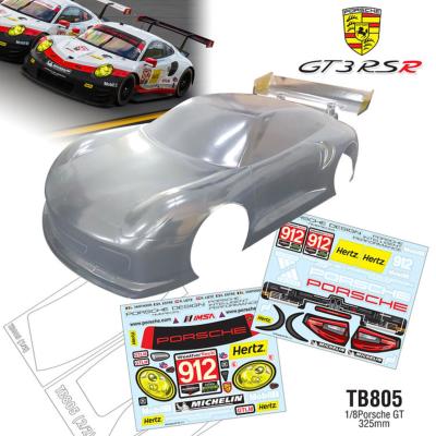 UK-Bodie 1/8e P911 HERTZ with wing unpainted TEAM-C