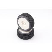 UK-Pair of buggy tires Amazzonia Preglued Hard HOTRACE TYRES